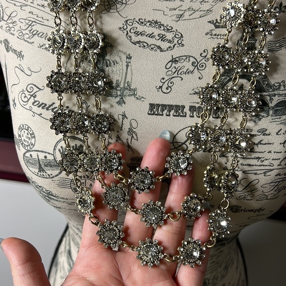 Layered Bohemian Bronze Statement Necklace - Picture 6 of 9